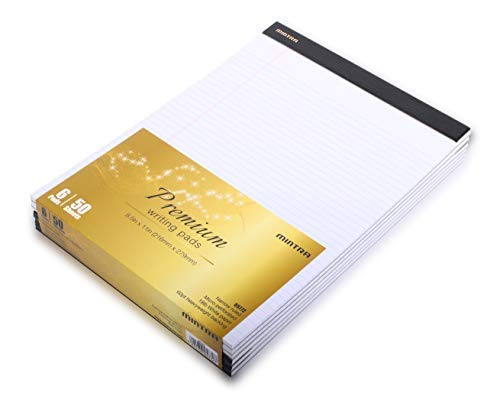 Mintra Office Legal Pads - ((PREMIUM WHITE 6pk, 8.5in x 11in, NARROW RULED)) - Image 2